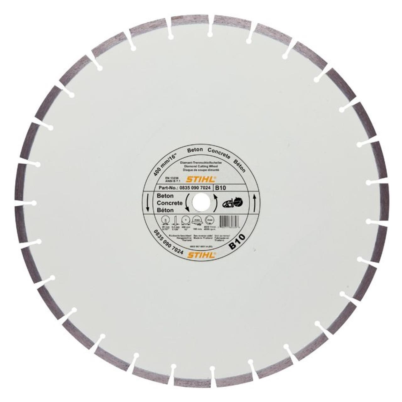 Trennscheibe D-B10 Ø 350mm/14''